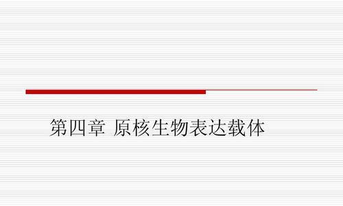 基因表达与载体——从基础到应用