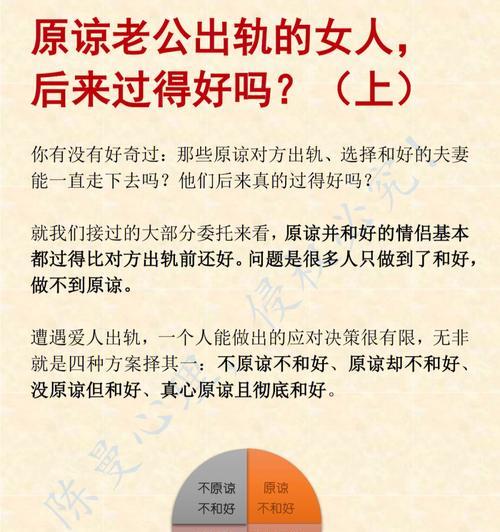 原谅老公出轨的正确姿势（重新建立信任的15个技巧）