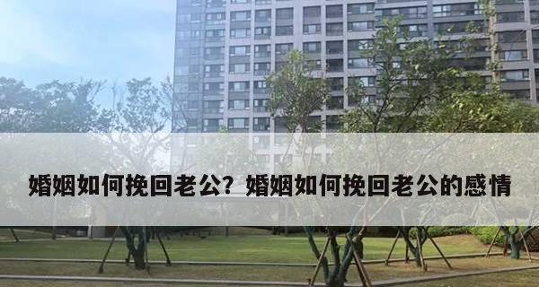 如何挽回不想放弃的婚姻（“婚姻挽回”）